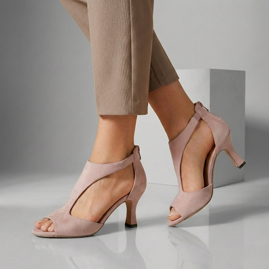 Women's Stiletto Heeled Sandals Peep-Toe High Heel Evening