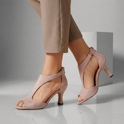 Women's Stiletto Heeled Sandals Peep-Toe High Heel Evening