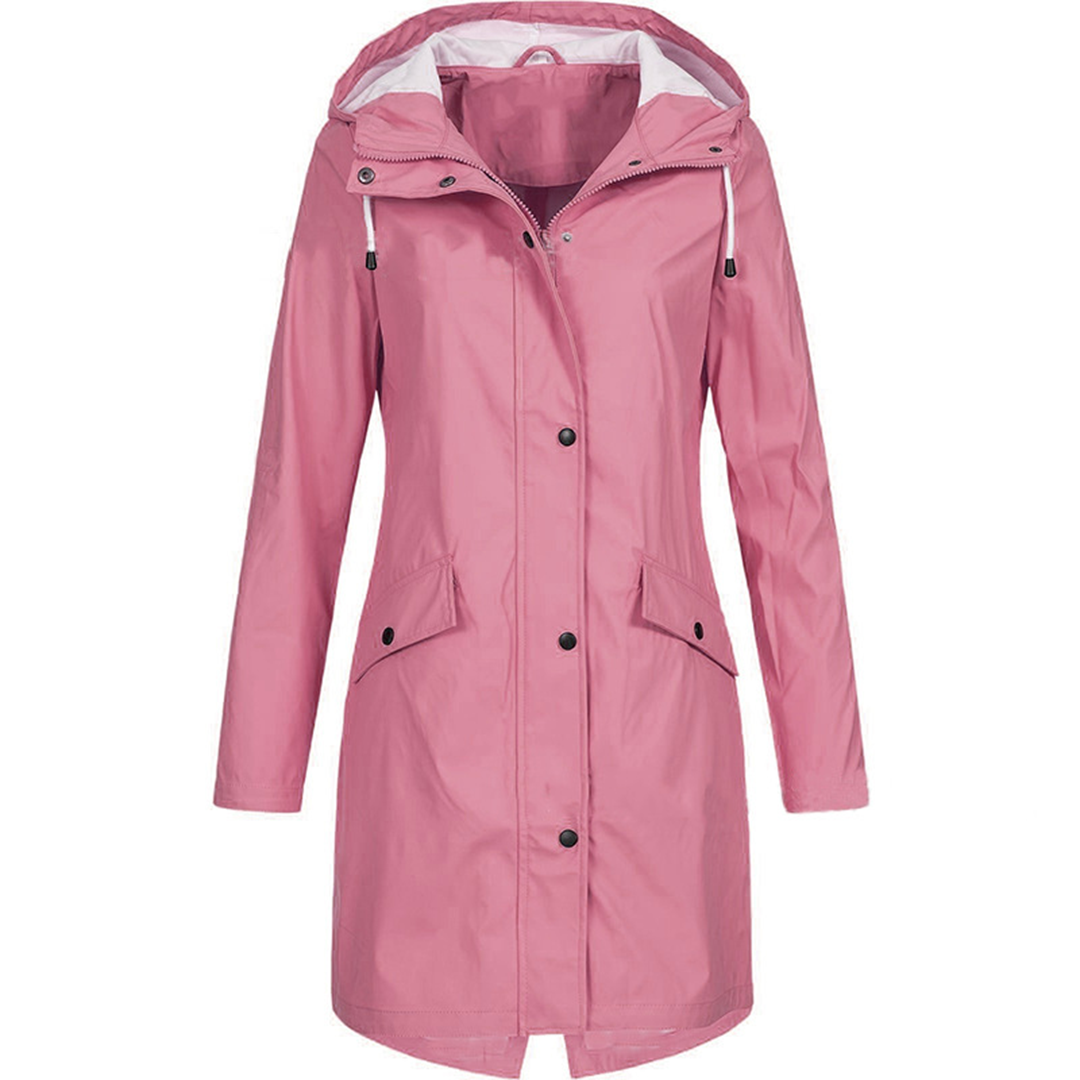 Breathable Water Resistant Ladies Rain Jacket Windproof - VibreMode