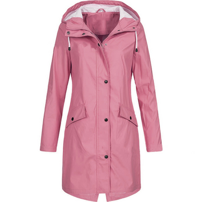 Breathable Water Resistant Ladies Rain Jacket Windproof - VibreMode