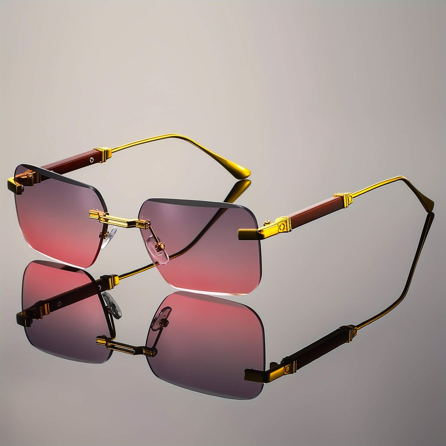 Sleek Frameless Sunglasses