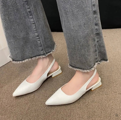 Classic Backless Pointed Toe Pumps