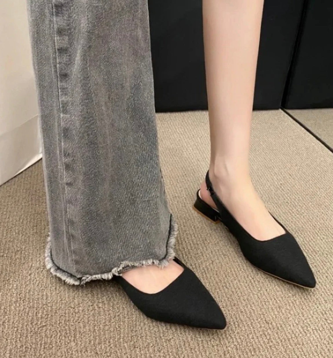 Classic Backless Pointed Toe Pumps