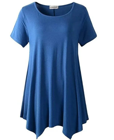 Plus Size Cotton Short Sleeve T-Shirt Loose Fit