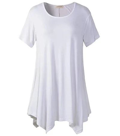 Plus Size Cotton Short Sleeve T-Shirt Loose Fit