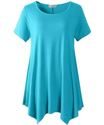 Plus Size Cotton Short Sleeve T-Shirt Loose Fit