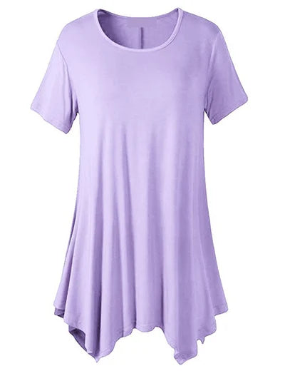 Plus Size Cotton Short Sleeve T-Shirt Loose Fit