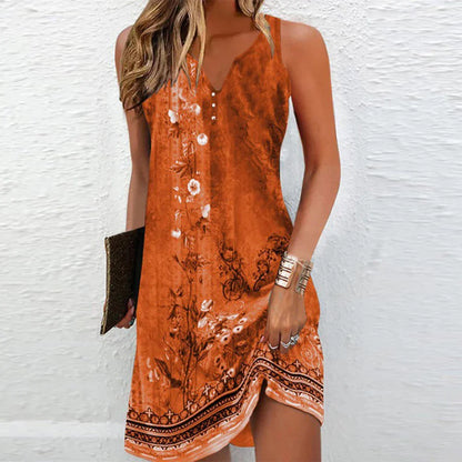 Chic Ladies Floral Off Shoulder Summer Dress