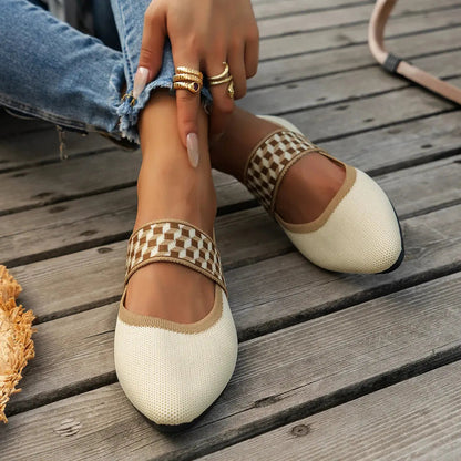 Women's Pointed Toe Ballet Flats Comfortable - VibreMode