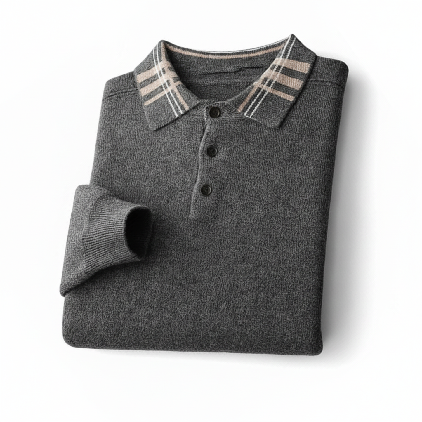 Men's Polo Collar Sweater
