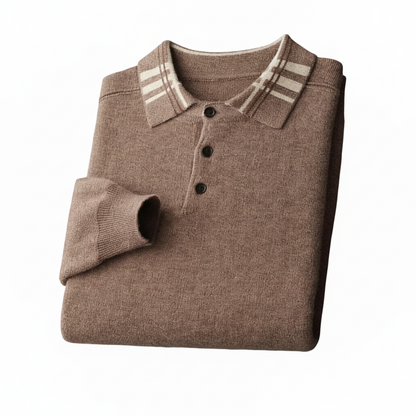 Men's Polo Collar Sweater