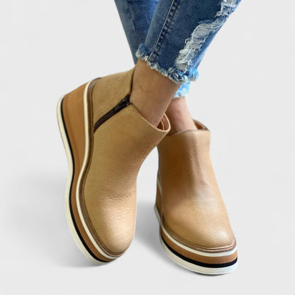 Women's Closed Toe Platform Boots