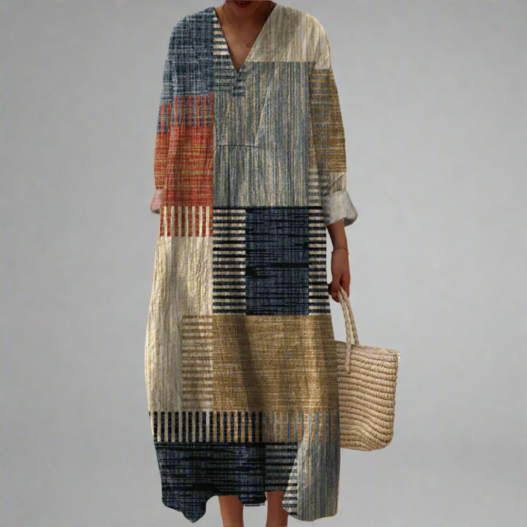 Chic Printed Fit Dress - VibreMode