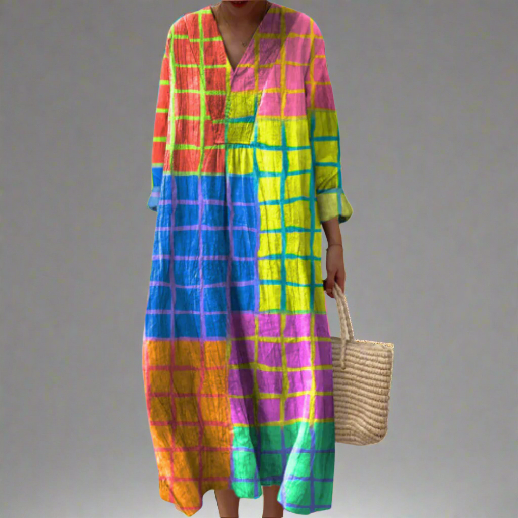 Chic Geometric Shift Dress - VibreMode
