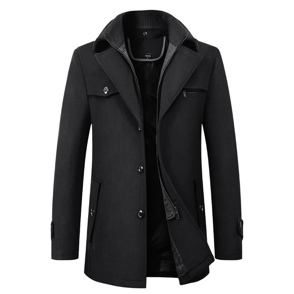Elegant Double Collar Coat