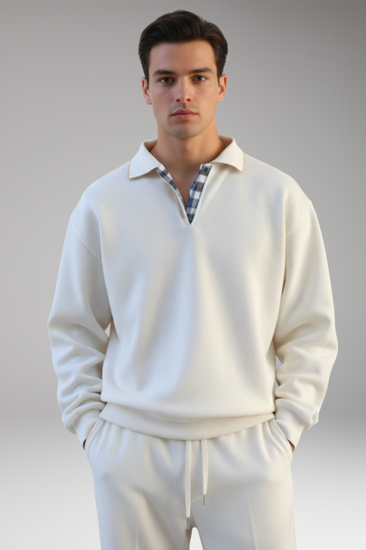 Men's V-Neck Long Sleeve Sweater