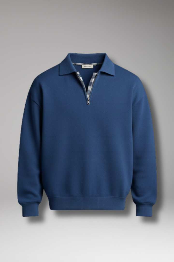 Men's V-Neck Long Sleeve Sweater - VibreMode