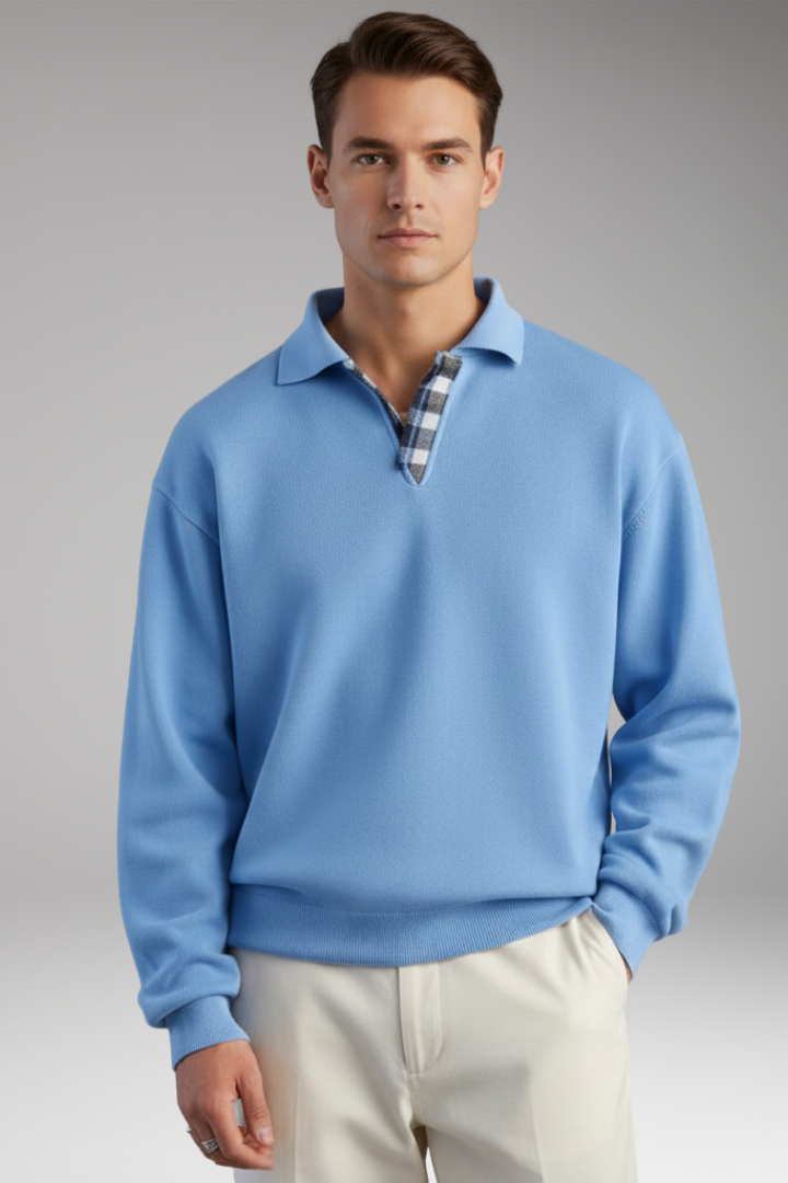 Men's V-Neck Long Sleeve Sweater