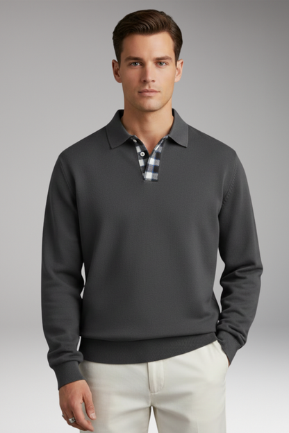 Men's V-Neck Long Sleeve Sweater