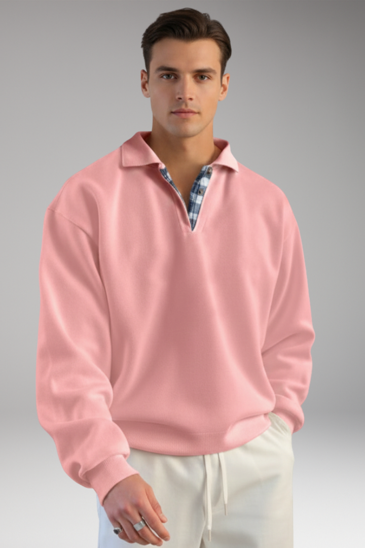 Men's V-Neck Long Sleeve Sweater