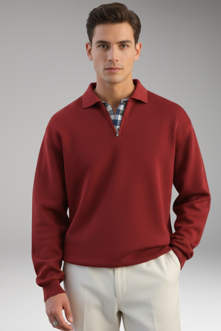 Men's V-Neck Long Sleeve Sweater