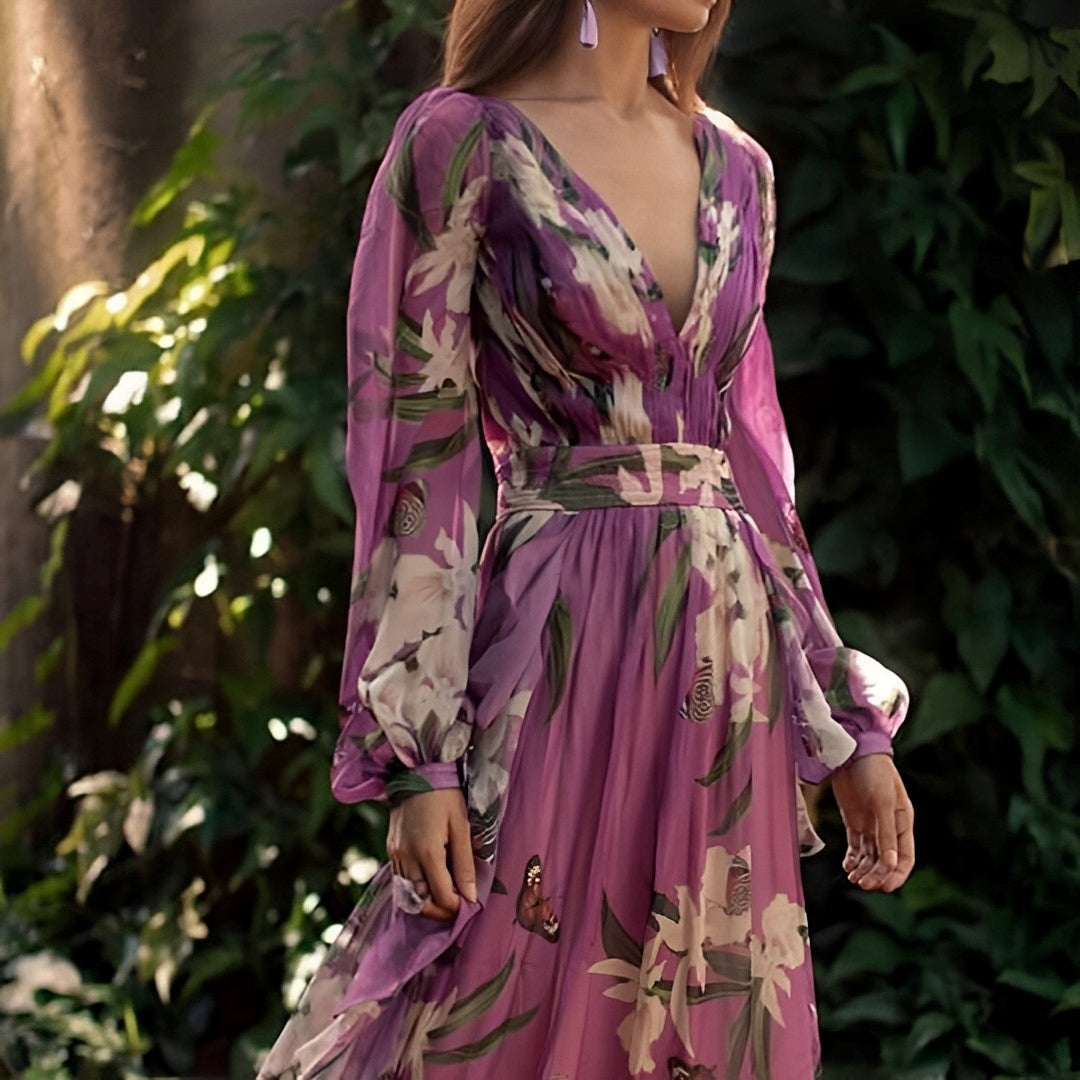 Beautiful Floral Summer Maxi Dress for Women