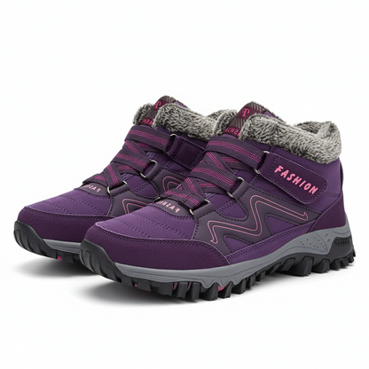 Women's Lace-Up Boots Treaded Sole