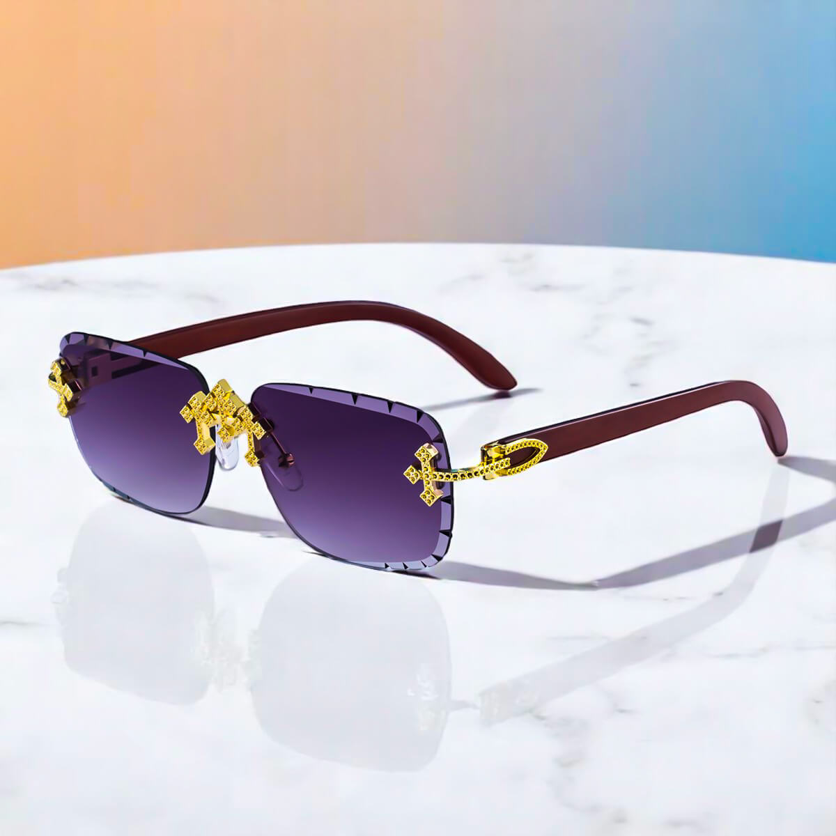 Trendy Frameless Vintage Sunglasses