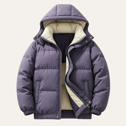 Men's Waterproof Down Hooded Puffer Jacket