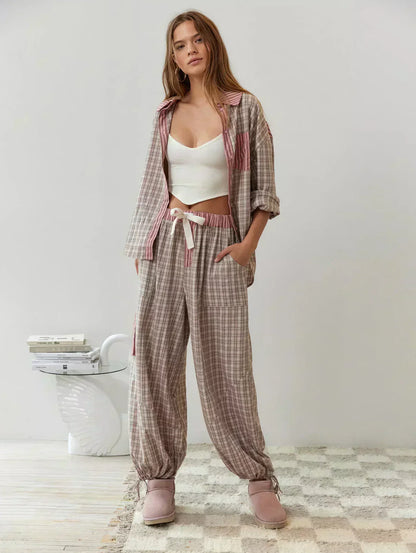 Chic Ladies Spring Floral 2 Piece Outfit