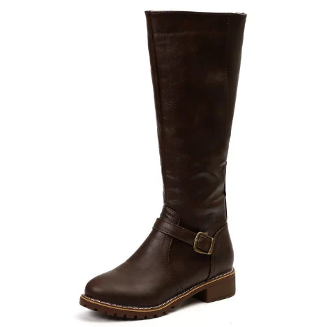 Trendy Ladies Tall Leather Boots