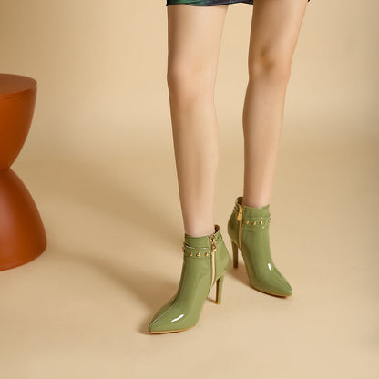 Classic Black Leather Ankle Boots
