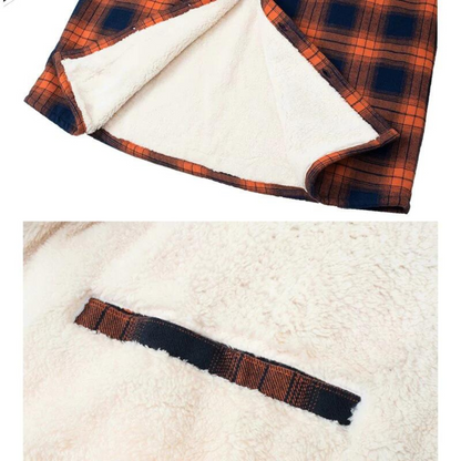 Men's Plaid Sherpa Lined Jacket