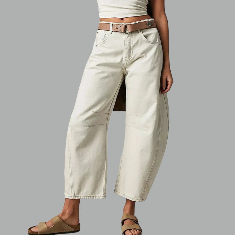 Comfy Women's High Waist Wide Leg Jeans Loose Fit Denim