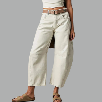 Comfy Women's High Waist Wide Leg Jeans Loose Fit Denim