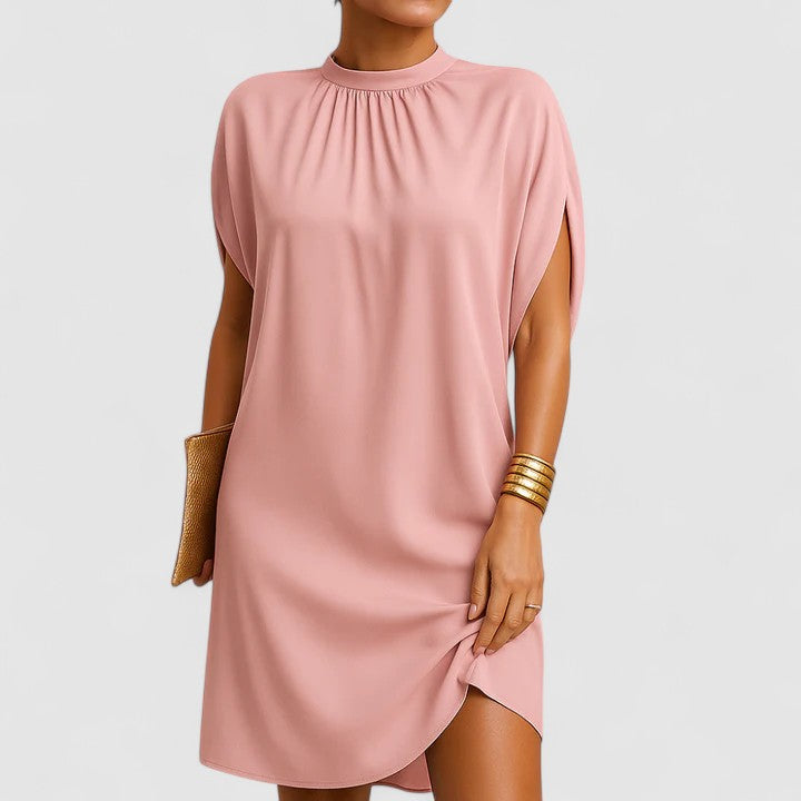 Casual Fit Women's Batwing Sleeve Midi Dress - VibreMode