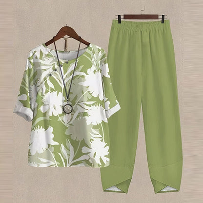 Women's 2 Piece Floral Set Comfortable