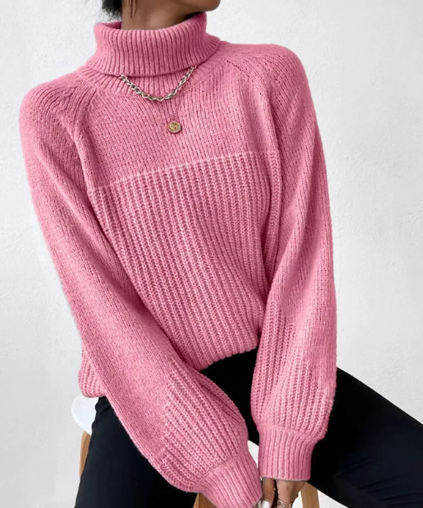 Women's Knitted Turtleneck Sweater