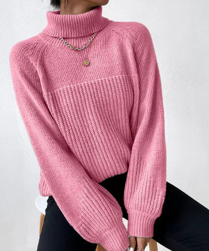 Women's Knitted Turtleneck Sweater