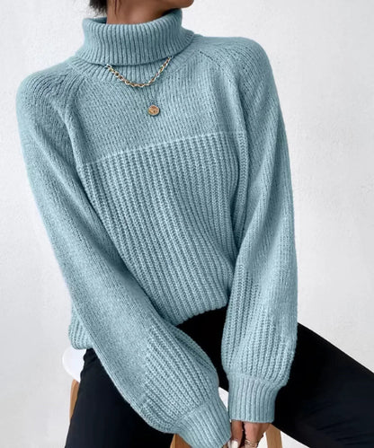 Women's Knitted Turtleneck Sweater