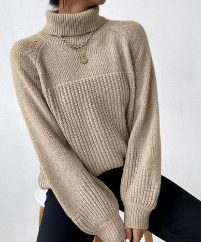 Women's Knitted Turtleneck Sweater