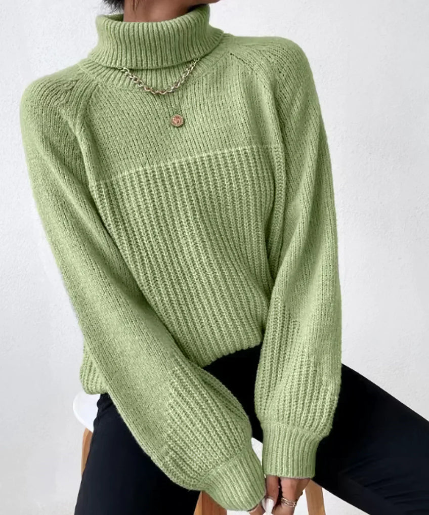 Women's Knitted Turtleneck Sweater
