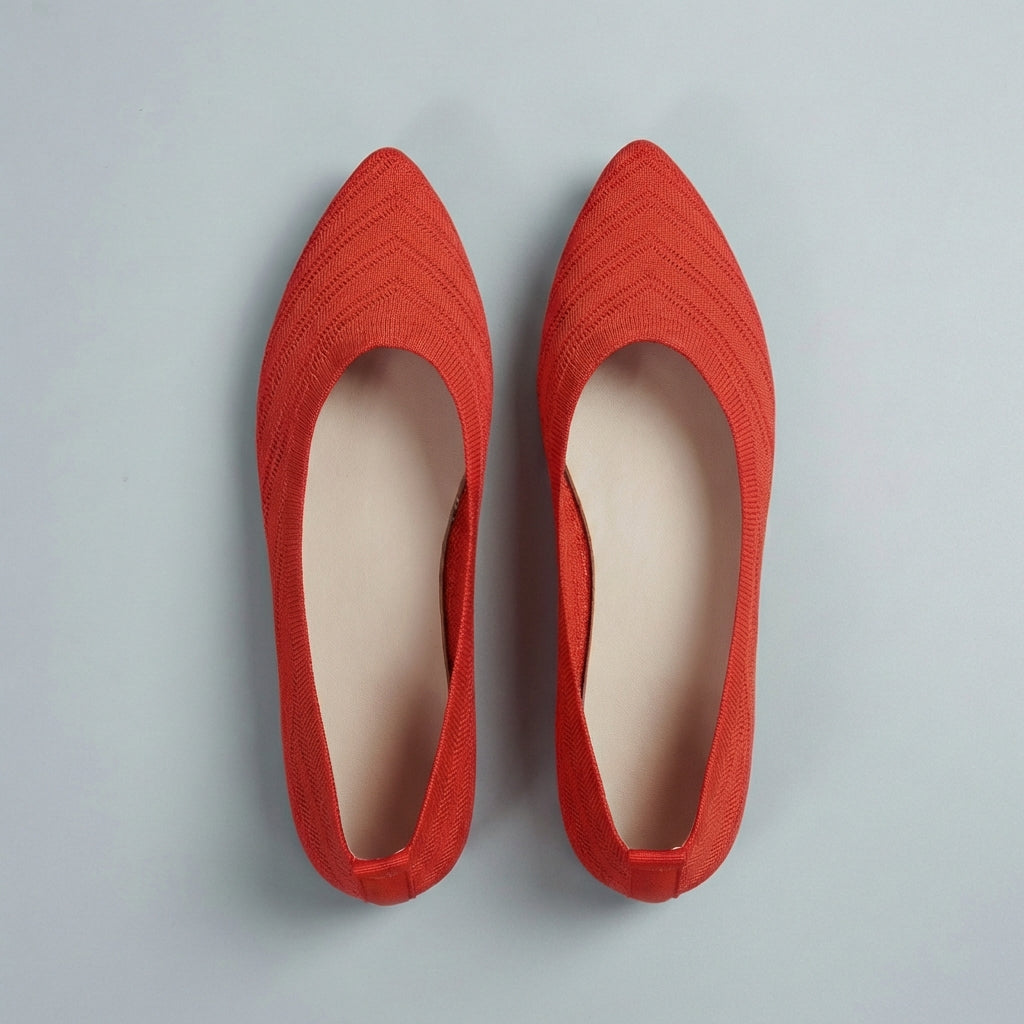 Women's Chevron Knit Slip-On Flats
