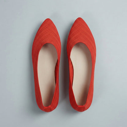 Women's Chevron Knit Slip-On Flats