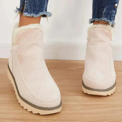 Women's Retro Snow Boots Thick Soled Comfortable - VibreMode