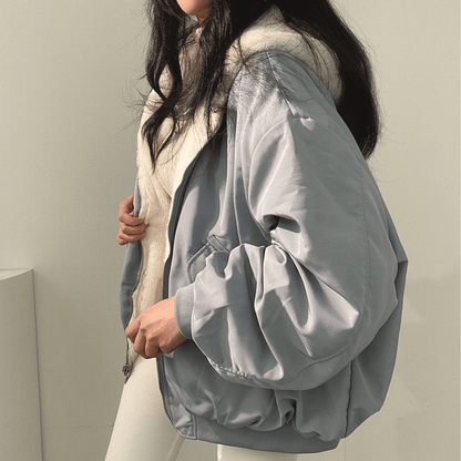 Ladies Cozy Fleece Zipper Winter Coat