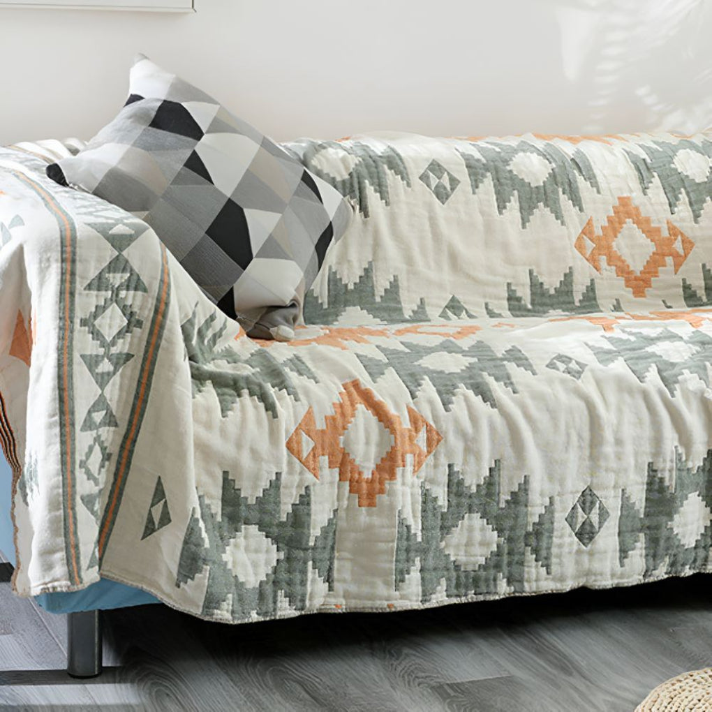 Cotton Reversible Muslin Blanket
