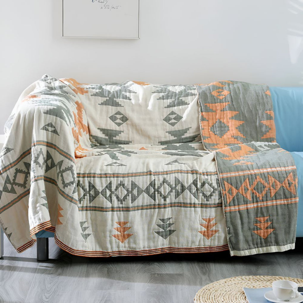 Cotton Reversible Muslin Blanket