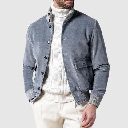 Men's Corduroy Bomber Jacket - VibreMode