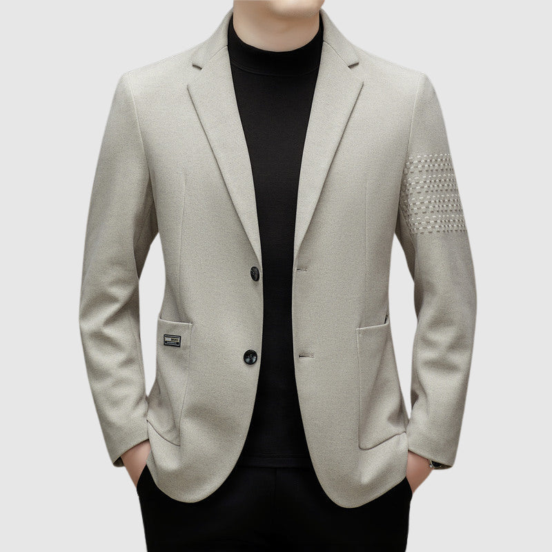 Men's Elegant Jacket Wool Stylish Black